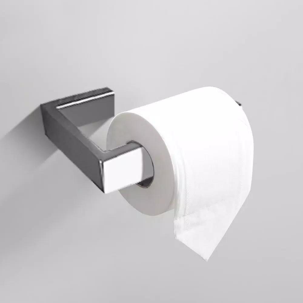 Boyel Living Stainless Steel 4-Piece Bathroom Accessories Set - Silver Wall Mounted Hardware Kit