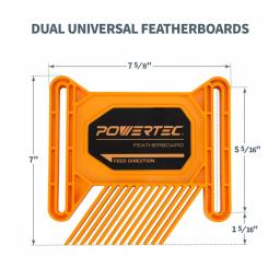 POWERTEC Dual Universal Featherboards for Table Saws, Band Saws, and Router Tables (2-Pack) thumbnail 4