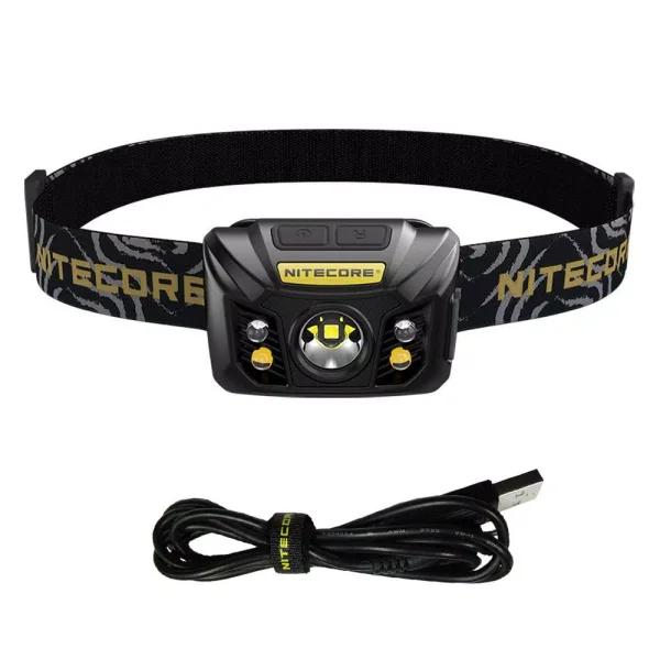 NITECORE NU32 USB Rechargeable LED Headlamp, 550 Lumens, Red Light & High CRI Auxiliary LEDs