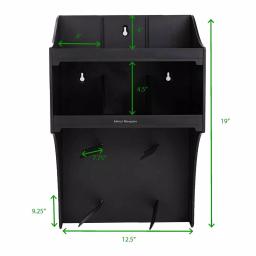 Mind Reader Wall Mount Coffee Station Organizer with 4 Mug Hooks and Heat-Resistant Pod Storage thumbnail 6