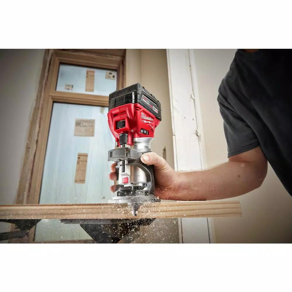 Milwaukee M18 FUEL 18V Brushless Cordless Compact Router with Offset Base