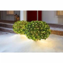 Home Accents Holiday 48 in. x 72 in. 150-Light Warm White LED Mini Net Lights, Indoor/Outdoor thumbnail 2