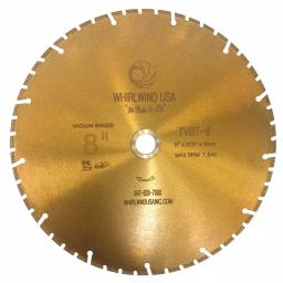 Whirlwind USA 8 in. 52-Teeth Segmented Diamond Blade for Metal and Plastic Cutting thumbnail 1