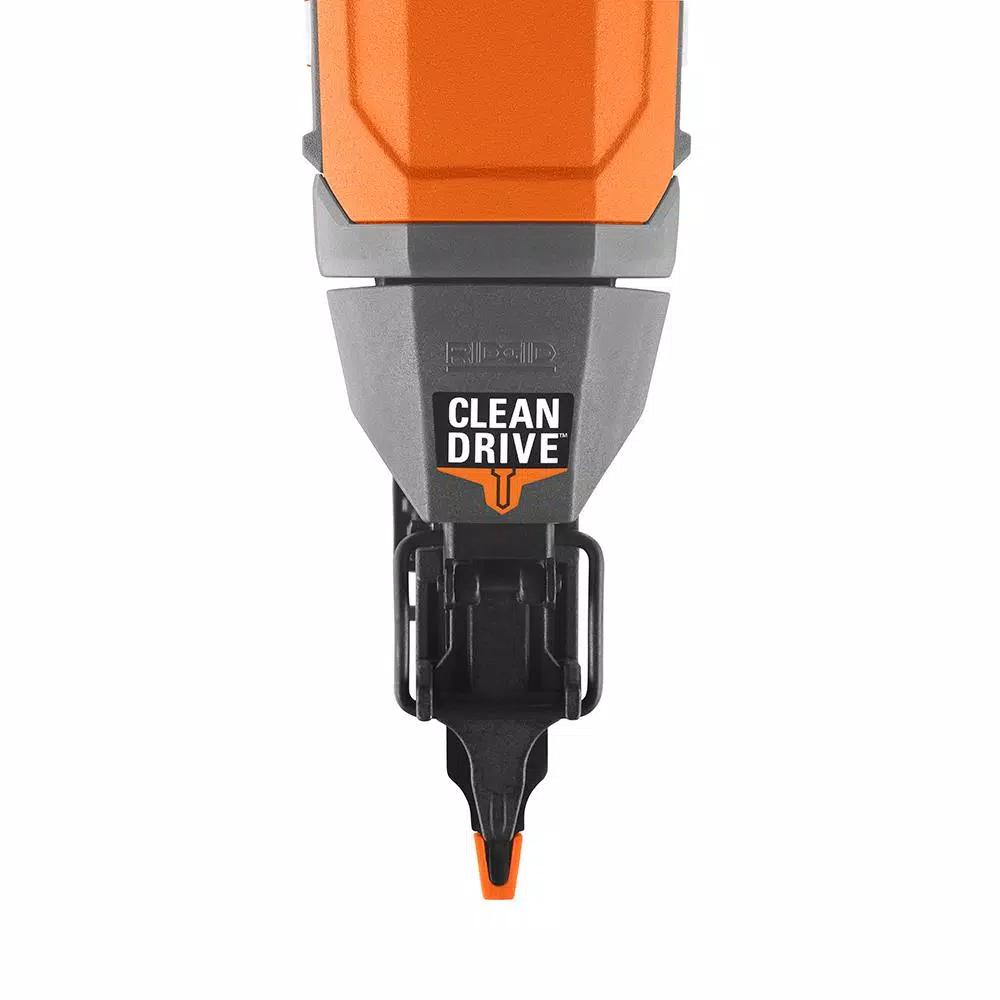 RIDGID 18-Gauge 2-1/8 in. Brad Nailer with CLEAN DRIVE Technology and Tool Bag