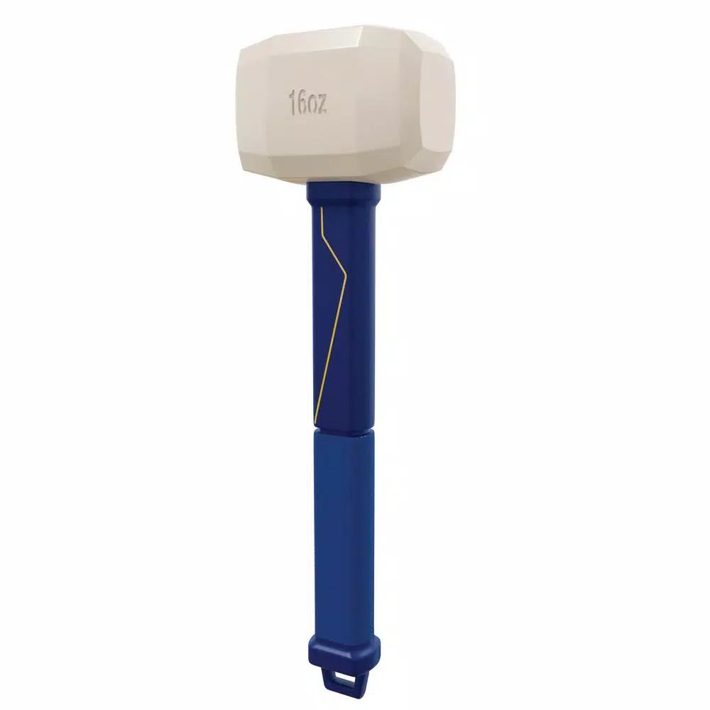 QEP Pro 16 oz. Rubber Floor Mallet with 11.5 in. Non-Slip Plastic Handle