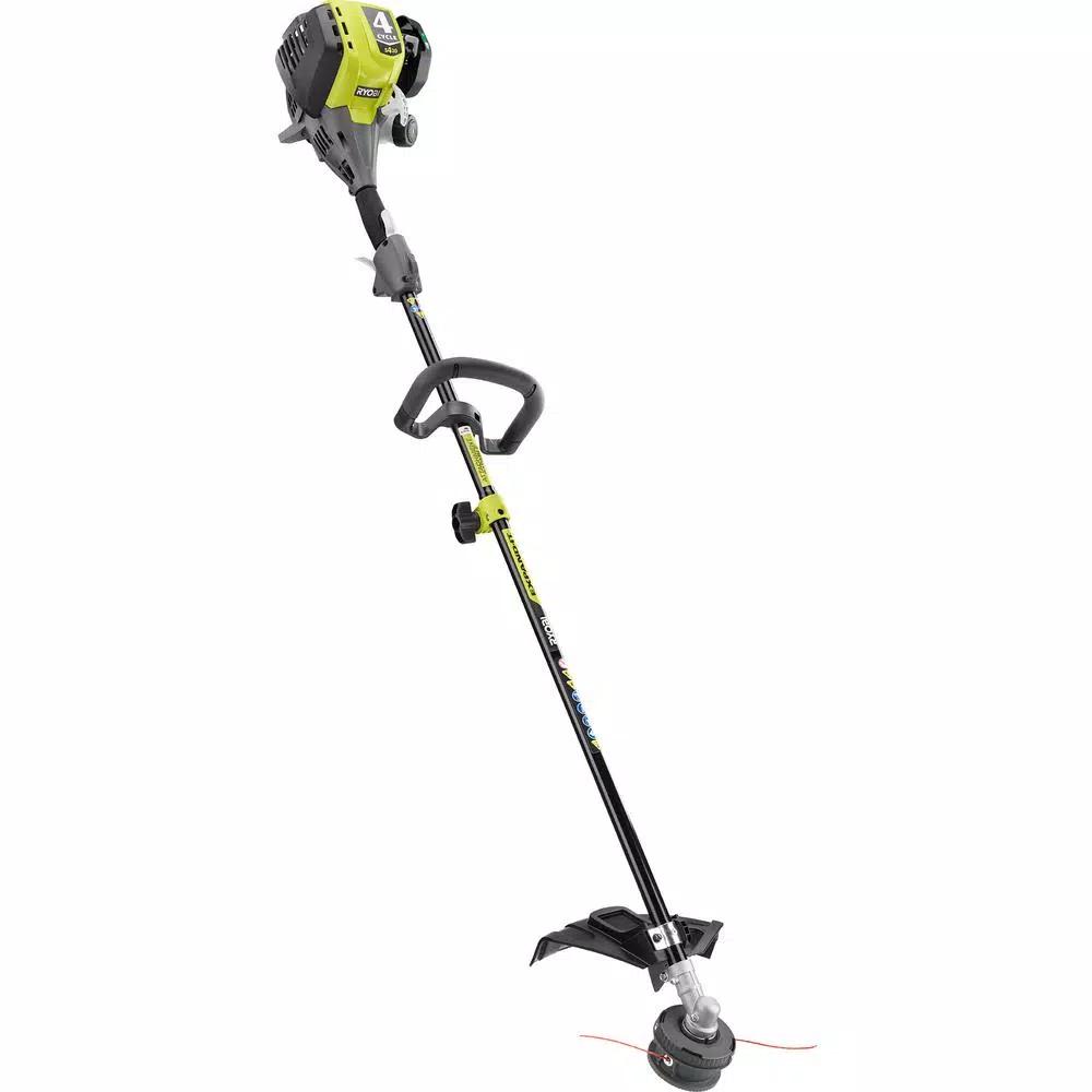 RYOBI Gas Trimmer 30cc 4-Cycle Attachment Capable & 25cc 2-Cycle Jet Fan Blower Combo