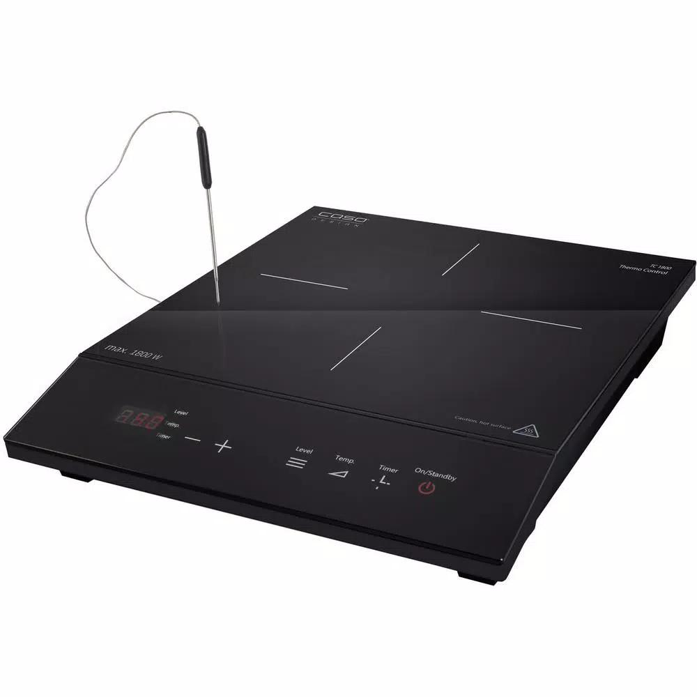 CASO Design TC 1800 Single Induction Burner 1800W Black Hot Plate with SmartControl