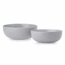 CorningWare 2-Piece Stoneware Mixing Bowl Set, Ash thumbnail 1