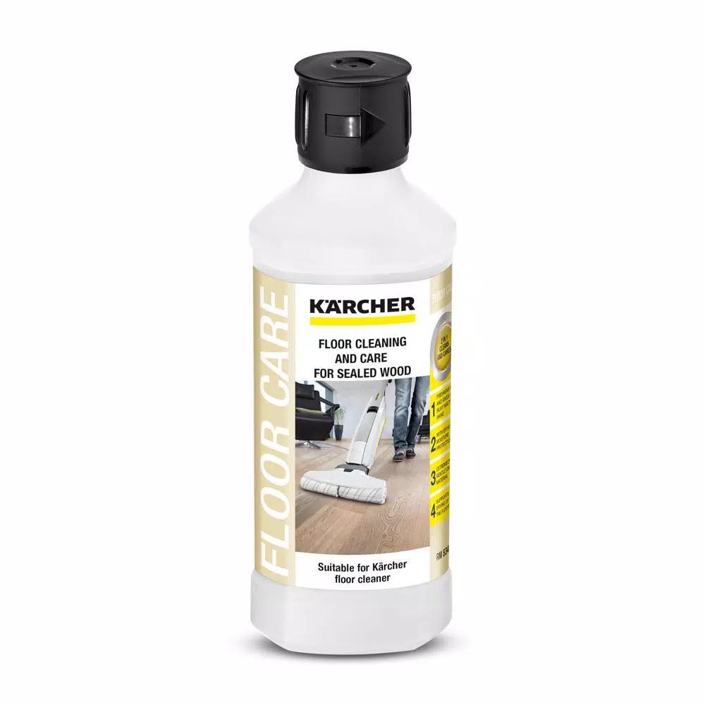 Karcher Sealed Wood Floor Cleaner - Lemon Scent, Streak-Free Formula