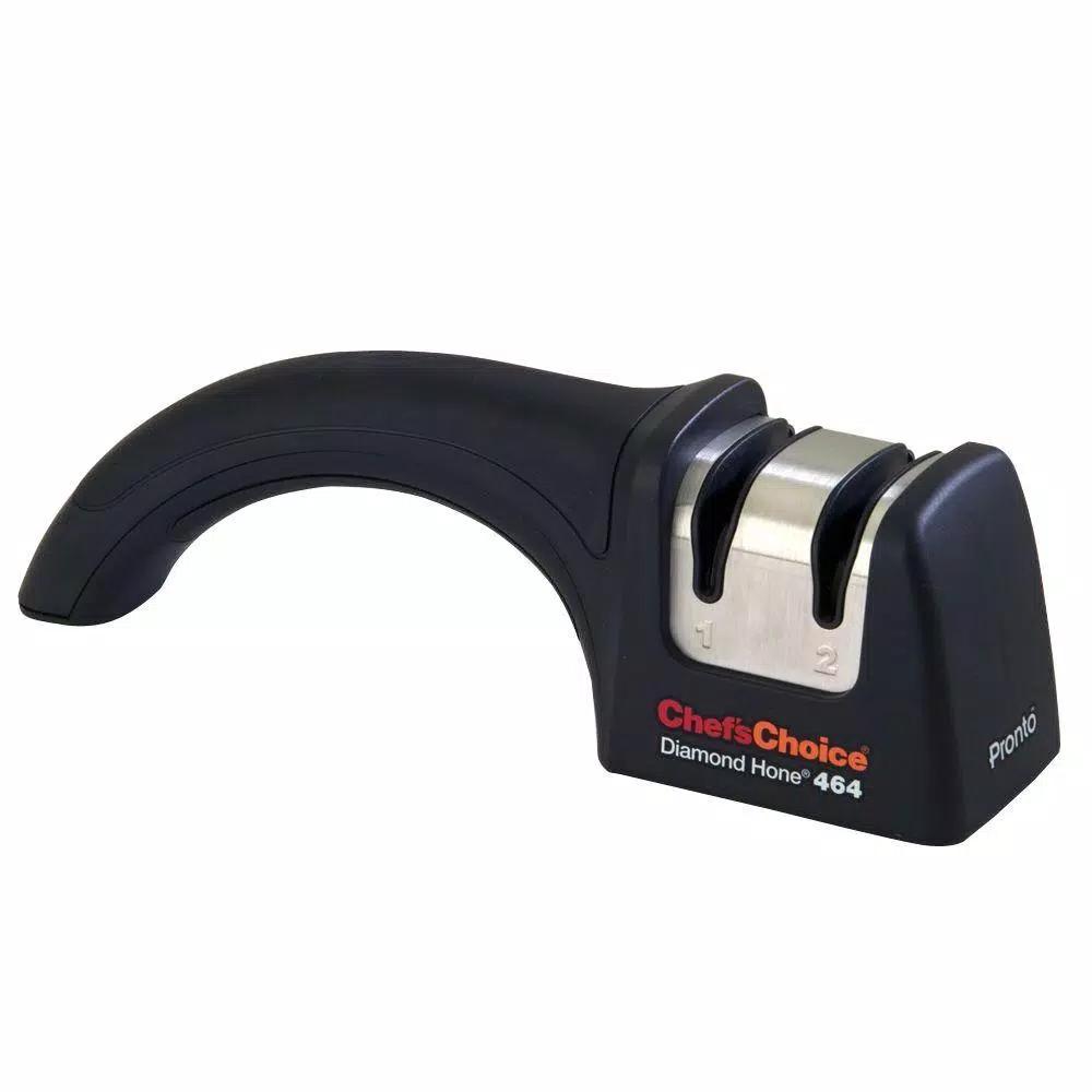 Chef'sChoice Pronto Diamond Manual Knife Sharpener, 2-Stage, Black
