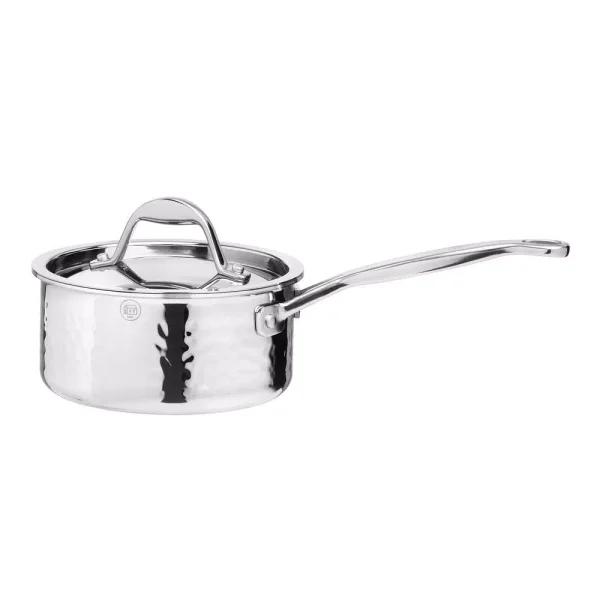 1829 Carl Schmidt Sohn STERN 1 qt. Hammered Stainless Steel Saute Pan with Lid