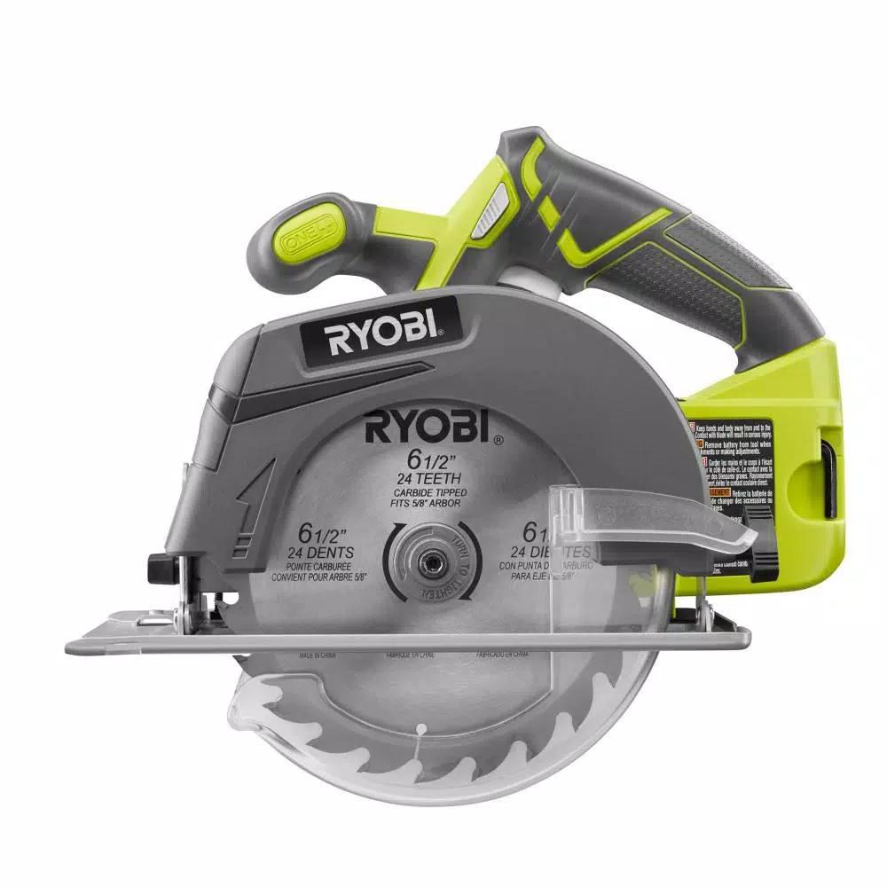 RYOBI 18V ONE+ 6-1/2 in. Cordless Circular Saw with 1.5 Ah Lithium-Ion Battery