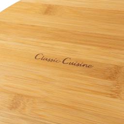 Classic Cuisine 10.25 in. Round Bamboo Salad Bowl Set with Two Utensils thumbnail 7