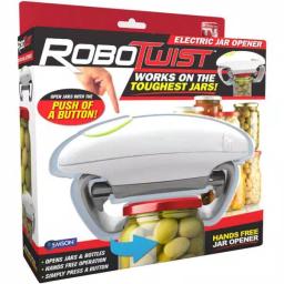 As Seen on TV Robo Twist Hands-Free Electric Jar Opener - Automatic Countertop Lid Remover thumbnail 2