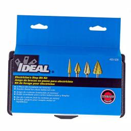 IDEAL 4-Piece Electrician's Step Bit Kit, 1/8 in. to 1-3/8 in., Titanium Nitride Coated thumbnail 6