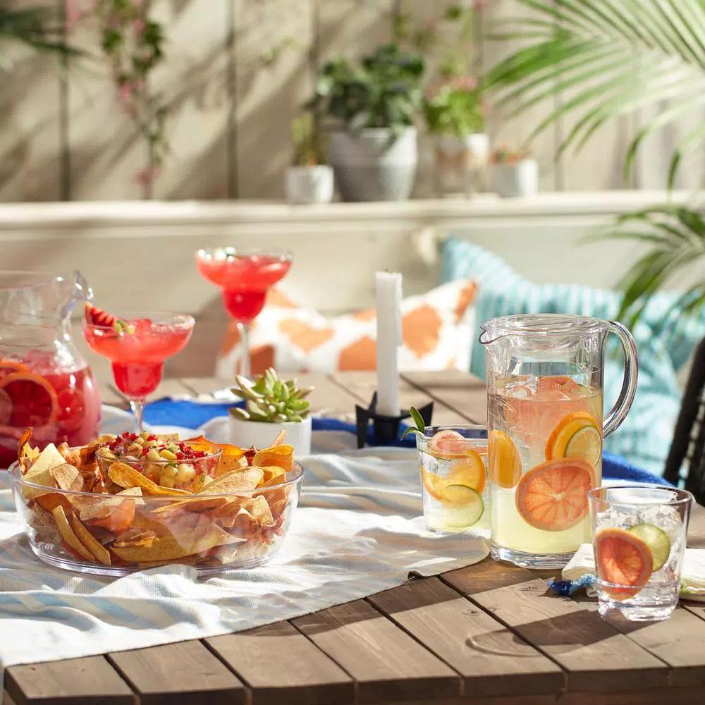 Libbey Indoors Out 7-Piece Tritan Break-Resistant Pitcher and Rocks Glass Entertaining Set