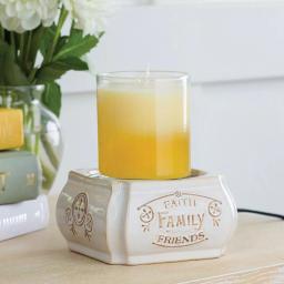 Candle Warmers Etc 5.2 in. Faith, Family, Friends 2-in-1 Classic Fragrance Warmer thumbnail 4