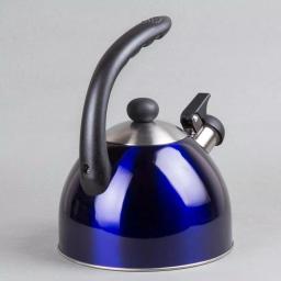 Creative Home Rhapsody 2.1 Qt. Stainless Steel Whistling Tea Kettle, Metallic Blue thumbnail 4