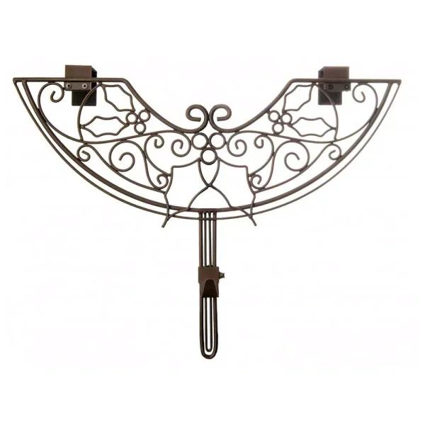 Northlight 24 in. Brown Holly Berry Design Adjustable Decorative Christmas Wreath Hanger