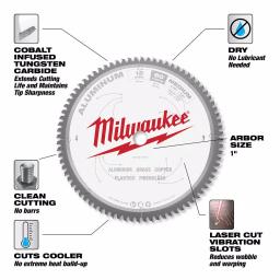 Milwaukee 12 in. 80T Carbide Tipped Aluminum and Metal Cutting Circular Saw Blade thumbnail 3