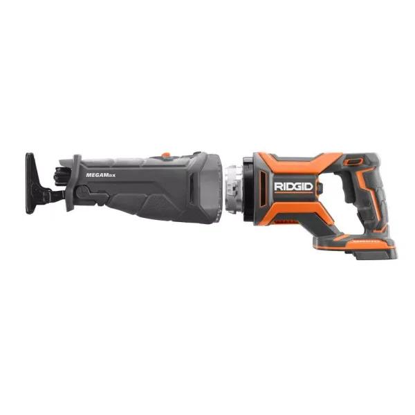 RIDGID 18V OCTANE MEGAMax Brushless Power Base with Reciprocating Saw Attachment