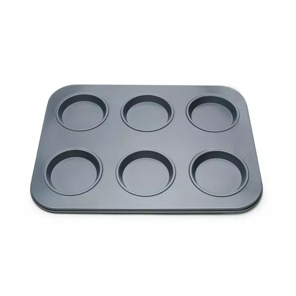 Fox Run Preferred Non-Stick Large Muffin Top Pan, 6-Cup Carbon Steel