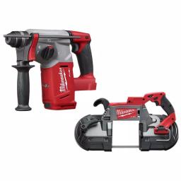 Milwaukee M18 FUEL 1 in. SDS-Plus Rotary Hammer and Deep Cut Band Saw 2-Tool Combo Kit thumbnail 1