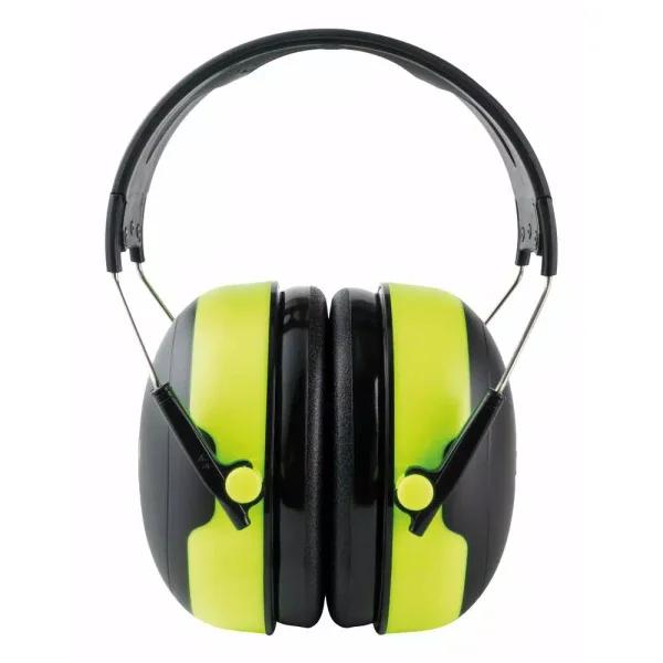 3M Pro-Grade Hi-Viz Green Earmuffs, 27 dB NRR, 4-Case Pack