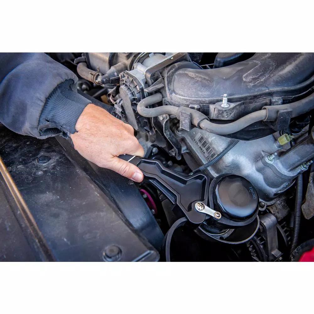Husky 8 in. Strap Wrench with Non-Marring Rubber Strap
