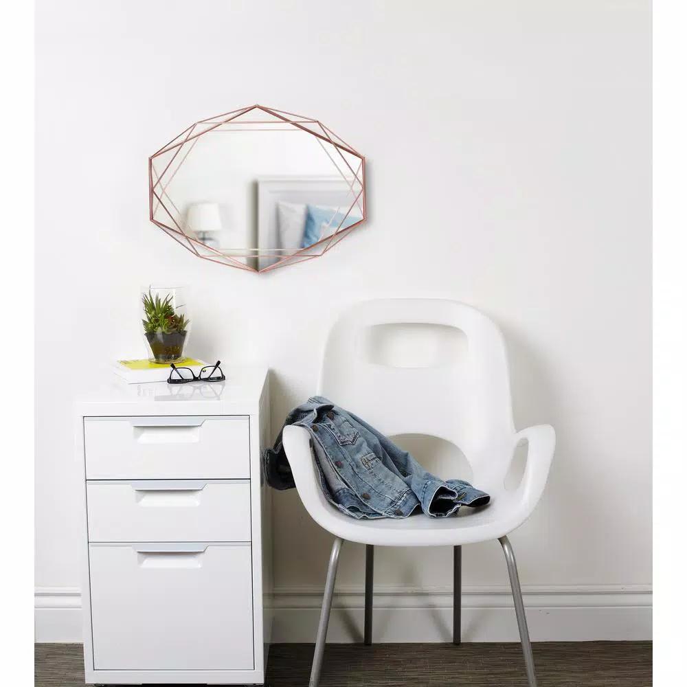 Umbra Prisma Modern Copper Wall Mirror, Metal and Glass Accent Mirror