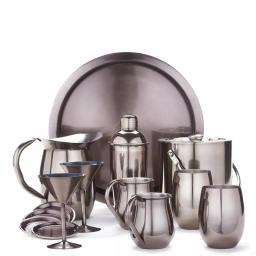 Old Dutch Gunmetal Stainless Steel Water Pitcher, 2 Qt. (64 fl. oz.) thumbnail 3