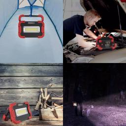 Stalwart 450 Lumens COB LED Work Light with Rotating Handle, Red thumbnail 6