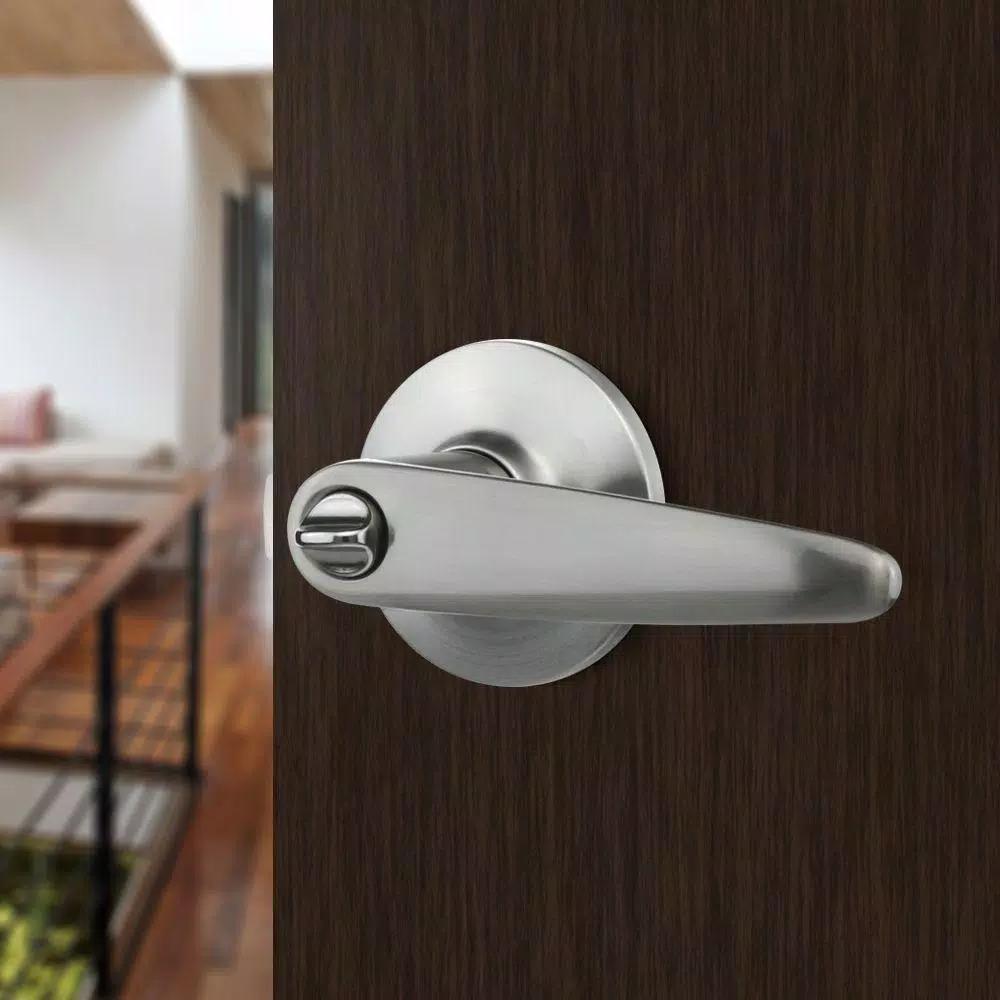 Toledo Fine Locks Barcelona Satin Nickel Keyed Entry Door Lever Set