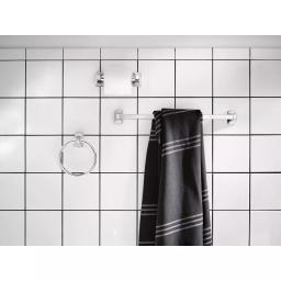 Unbranded Adler 3-Piece Chrome Bathroom Hardware Set with Adjustable 18-24 in. Towel Bar thumbnail 6
