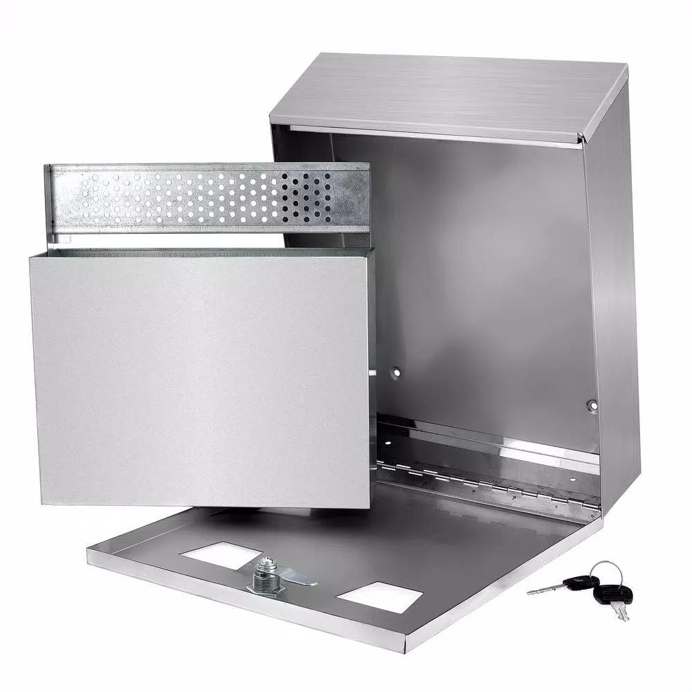 Alpine Industries Stainless Steel Wall Mounted Cigarette Disposal Station Outdoor Ashtray