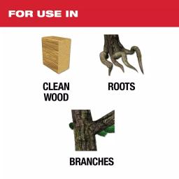 Milwaukee 6 in. Carbide Teeth Pruning Reciprocating Saw Blade, 3 TPI thumbnail 2