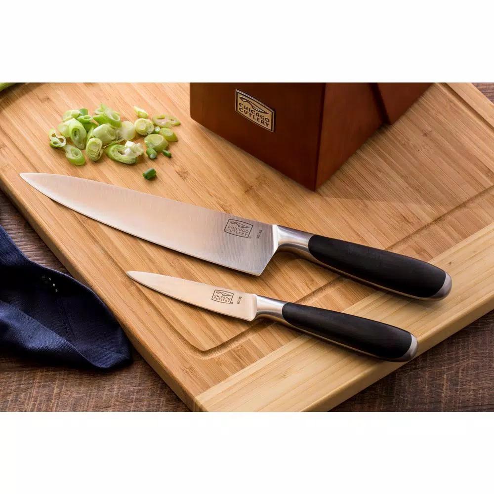 Chicago Cutlery Belden 15-Piece Knife Set with Cherry Wood Block