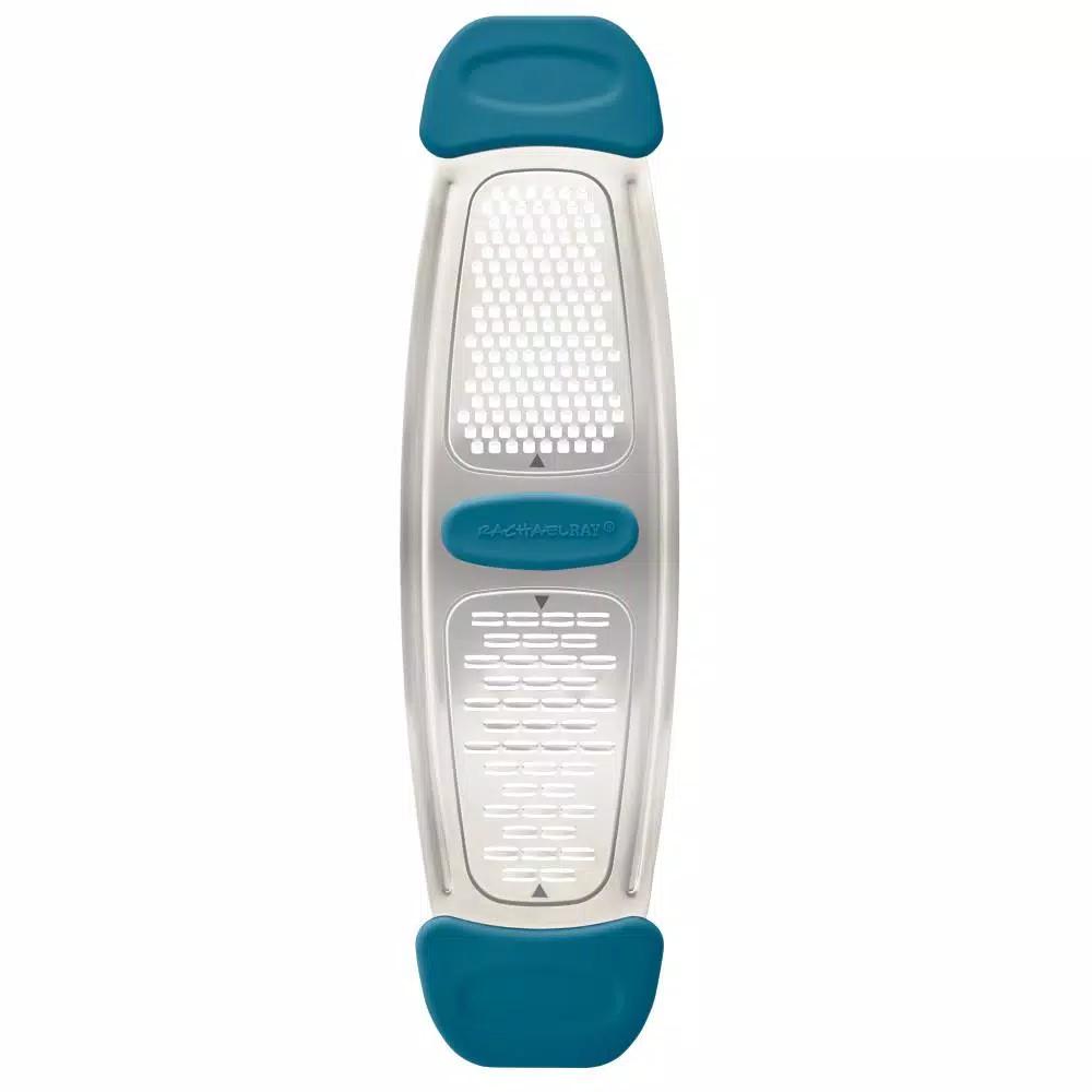 Rachael Ray Marine Blue Stainless Steel Multi-Grater with Silicone Handles