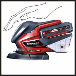 Einhell PXC 18V Cordless Compact Detail Palm Sheet Sander Kit with 2.0 Ah Battery and Fast Charger thumbnail 2