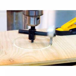MIBRO Adjustable Circle Hole Cutter, 1 in. to 6 in. Diameter, for Wood, Plastic and Soft Metals thumbnail 4