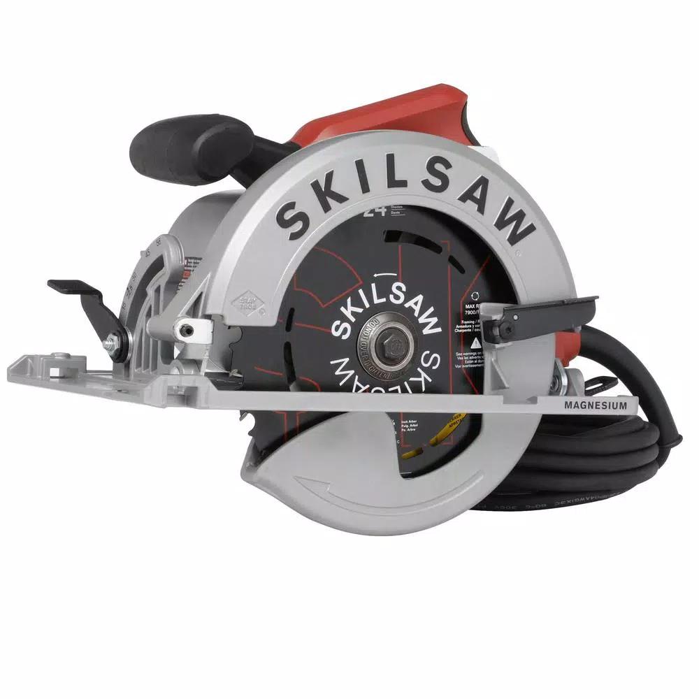 Skilsaw 7-1/4 in. Magnesium Left Blade Sidewinder Circular Saw, 15 Amp