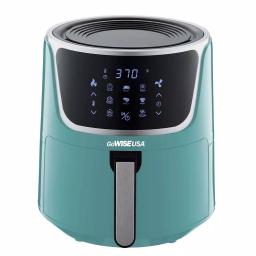 GoWISE USA 7 Qt. Digital Air Fryer with Dehydrator, 8-in-1 Functions and 3 Stackable Racks, Mint thumbnail 1