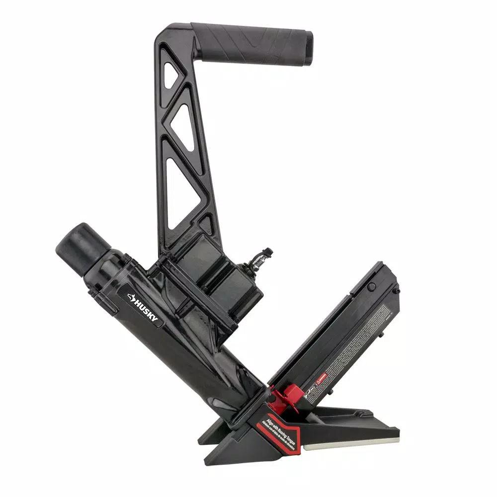 Husky 3-in-1 Pneumatic Flooring Nailer and Stapler, 15.5 and 16 Gauge, 2 in.