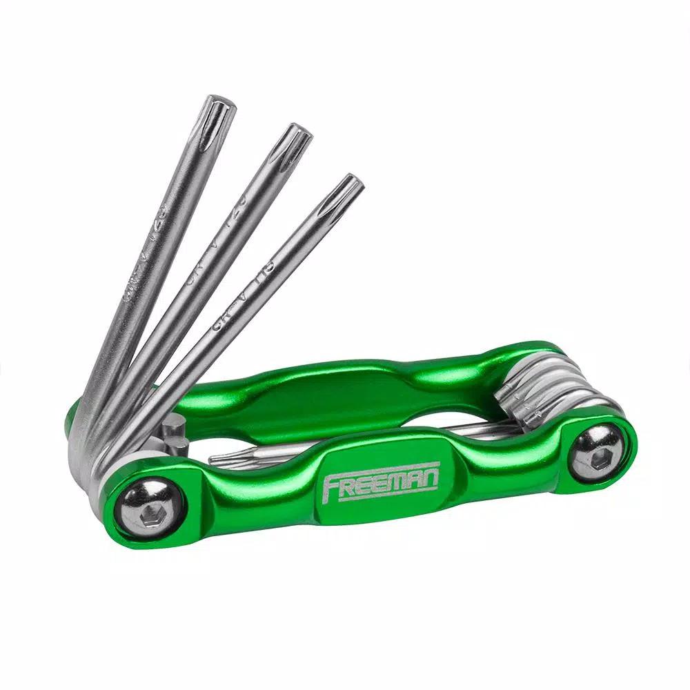 Freeman 3-Piece Folding Hex and Torx Key Set - Metric, SAE, and Torx