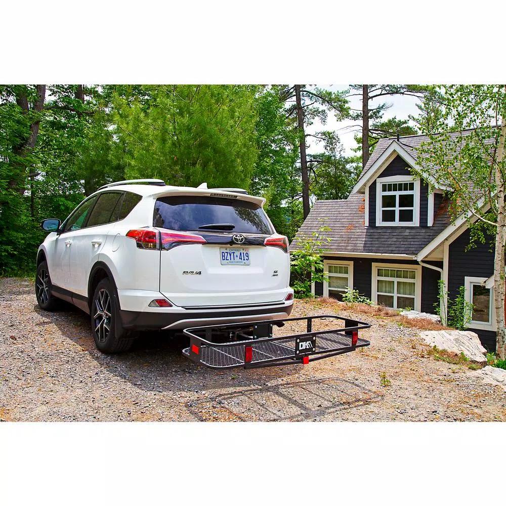 Detail K2 500 lb. Capacity 60 in. x 20 in. Steel Folding Hitch Cargo Carrier for 2 in. Receiver