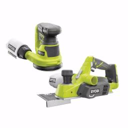 RYOBI 18V ONE+ Cordless 3-1/4 in. Planer and 5 in. Random Orbit Sander Combo Kit (Tools Only) thumbnail 1