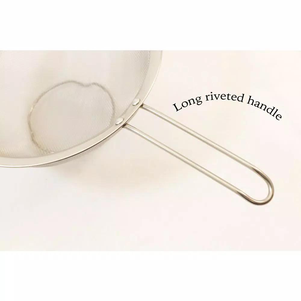 ExcelSteel 9 in. Stainless Steel Mesh Strainer with Long Riveted Handle