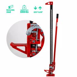 Stark 60 in. 3-Ton Farm Jack - Heavy-Duty Steel Mechanical Lifting Tool thumbnail 2