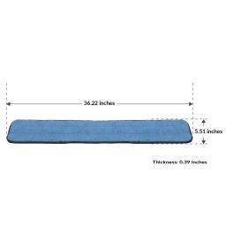 Zwipes 36 in. Blue Microfiber Looped Flat Mop Refill Pads, Damp/Dry Use (3-Pack) thumbnail 3