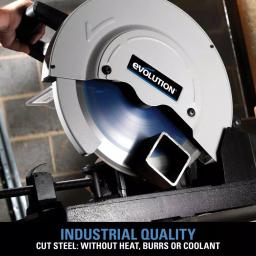 Evolution Power Tools Evolution EVOSAW380 14 in. Steel Cutting Chop Saw with 66 Tooth Carbide Tipped Blade thumbnail 10